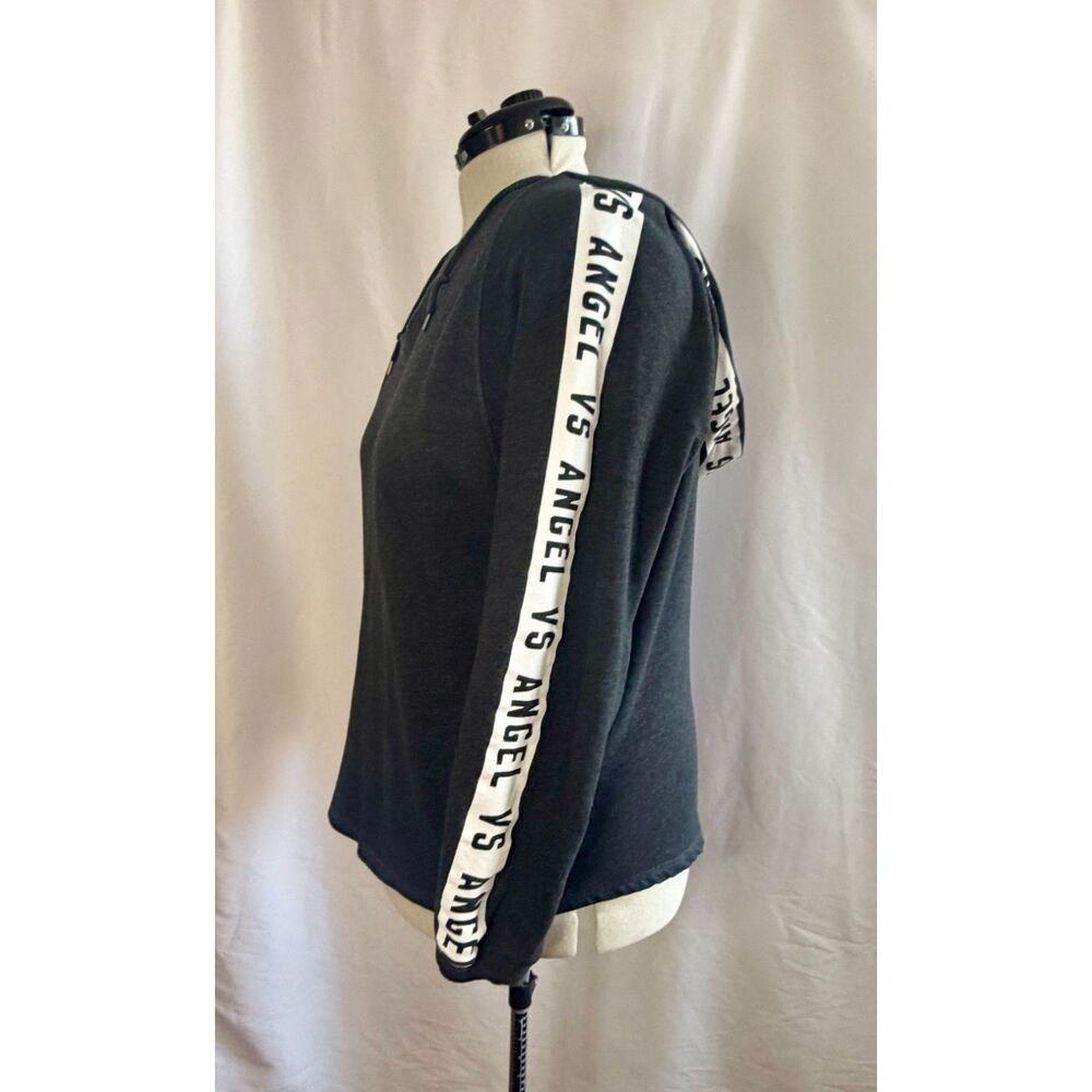 Victoria's Secret dark gray marl pullover hoodie. Size large